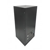 Black Wood (MDF) Floor Standing Charity Box Donatoin Suggestion Ballot Box 14.8 X 14.8 X 31.5" 10089-BLACK