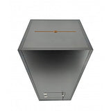 Black Wood (MDF) Floor Standing Charity Box Donatoin Suggestion Ballot Box 14.8 X 14.8 X 31.5" 10089-BLACK