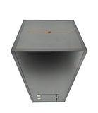 Black Wood (MDF) Floor Standing Charity Box Donatoin Suggestion Ballot Box 14.8 X 14.8 X 31.5" 10089-BLACK