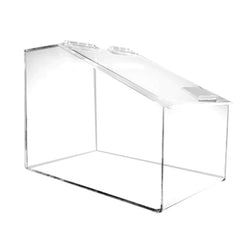 FixtureDisplays? Plexiglass Acrylic Bin with Hinged Lid 100896