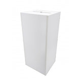 White MDFWood Floor Standing Charity Box Donatoin Suggestion Ballot Box 15X15X31