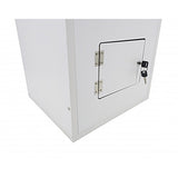 White MDFWood Floor Standing Charity Box Donatoin Suggestion Ballot Box 15X15X31