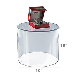 FixtureDisplays? Acrylic Riser - 10 Diameter x 10 Height made of Plexiglass 100930