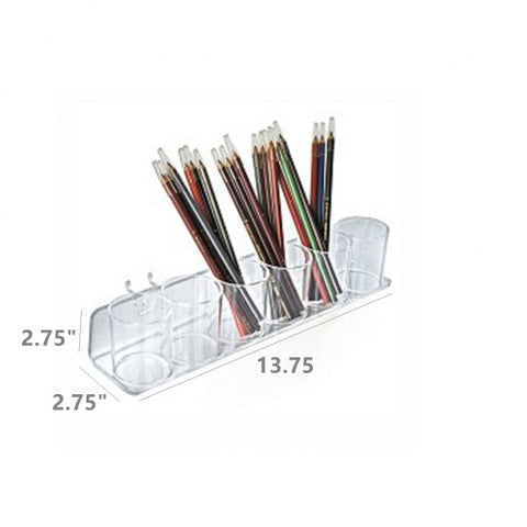 FixtureDisplays? Pack of 2 Plexiglass Acrylic Trays with 6 Display Cups 100943