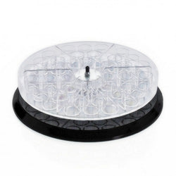 FixtureDisplays? Acrylic 11 Round Countertop Display with 1 Cup Holder and Revolving Base 100947