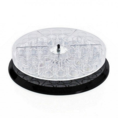 FixtureDisplays? Acrylic 11 Round Countertop Display with 1 Cup Holder and Revolving Base 100947