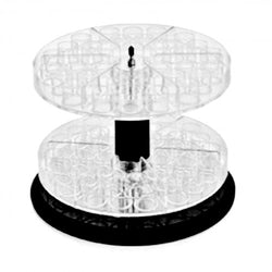 FixtureDisplays? Acrylic Two-Tier Counter Display with 1 Cups and Revolving Base 100949