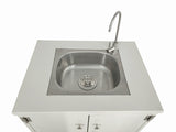 Steel Cabinet Portable Sink Hand Wash Station Mobile WaterFountain Electric Pump 24 X 18 X 30 CABINET SIZE