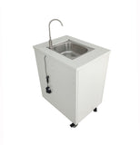 Steel Cabinet Portable Sink Hand Wash Station Mobile WaterFountain Electric Pump 24 X 18 X 30 CABINET SIZE