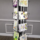 32 Adjustable Pockets Greeting Card DVD CD BOOK Display Rack 4X6 5X7 7X5 8.5X8