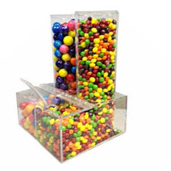 FixtureDisplays? Clear Acrylic Double Tube Double Bin 100964