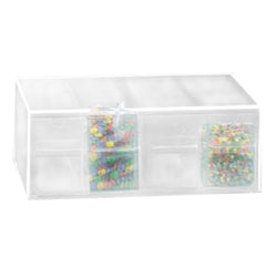 FixtureDisplays? Clear Acrylic 4-Drawer Yogurt Topping Dispenser 100971