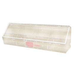 FixtureDisplays?  Clear Plaxiglass Acrylic 4 Compartment Divided Candy Dispenser 100974