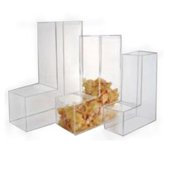 FixtureDisplays? Hinged Top Gravity Bulk Dispenser - Large, crafted from Plexiglass Acrylic 100987