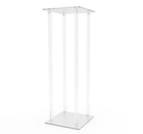 9X9X30 Clear Acrylic Riser Plexiglass Pedestal Display Podium Glorifier Flower 10098