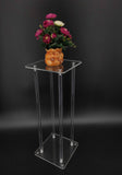 9X9X30 Clear Acrylic Riser Plexiglass Pedestal Display Podium Glorifier Flower 10098