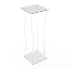 9X9X30 Clear Acrylic Riser Plexiglass Pedestal Display Podium Glorifier Flower