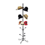5-Tier 15 Hat Rotating Hat Display Rack Standing Headwear Wig Floor Organizer 10101