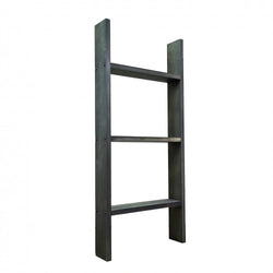 FixtureDisplays® 3-Foot Rustic Farmhouse Blanket Ladder, Wall-Leaning Decorative Wood Ladder, Ladder-Style Pine Wood Blanket Rack Easy Assembly Required 16" Wide 10102-3