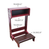 32X20X20 Prayer Bench, Padded kneeler Easy Fold-away Prayer Table Chair 10104