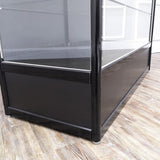 FixtureDisplays? Black Aluminum Showcase Full Vision 48 Inch Frame Shelf Retail Store Display Cabinet 10111