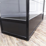 FixtureDisplays? Black Aluminum Showcase Full Vision 48 Inch Frame Shelf Retail Store Display Cabinet 10111