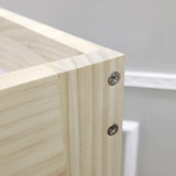 Bread Rack with Angled Shelves Wooden Display Rack Bread Store Rack 30X18X55