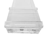 Clear Acrylic Beer Tap Handle Blank Customizable Sign Holder Slot 3/8 -16 UNC Female Thread