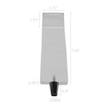 Clear Acrylic Beer Tap Handle Blank Customizable Sign Holder Slot 3/8 -16 UNC Female Thread