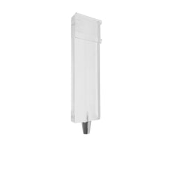 Clear Acrylic Beer Tap Handle Blank Customizable Sign Holder Slot 3/8 -16 UNC Female Thread