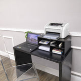 Printer Stand Shelf Desk Paper Storage Organzier Monitor Office Equipment Riser 10120
