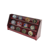 Challenge Coin Display Stand Military Coin Display Holder 1/4 Groove Wallmount 10124