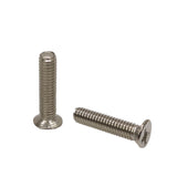 M6 X 16mm 1.0mm Pitch Flat Head Screw, 8 Pieces, Nickel Plated Metal 10133-HARDWARE