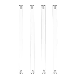 25mm (nominal 1") Diameter X 36" Long M6 x 1.0mm pitch Threaded Acrylic Rod Plexiglass Stick 10135-36"