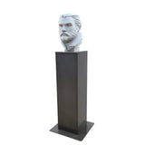 12X12X41" Brown Metal Pedestal Display Glorifier Riser Stand Highend Sculpture 10143