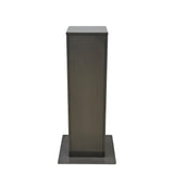 12X12X41" Brown Metal Pedestal Display Glorifier Riser Stand Highend Sculpture 10143