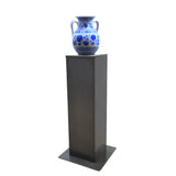 12X12X41" Brown Metal Pedestal Display Glorifier Riser Stand Highend Sculpture 10143
