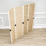 4 Panels 5 FT PegBoard Room Divider Folding Privacy Screen 10144