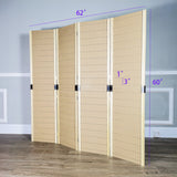 4 Panels 5 FT PegBoard Room Divider Folding Privacy Screen 10144