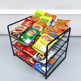 Stackable Can Rack Organizer Potato Chip Bag Storage Dispenser 17X12.8X14 10145