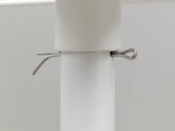 FixtureDisplays® Bucket Rotating Display Rack, White Metal Retail Rack Can Hold (but not including) 24 Plastic Clear Bin 10157