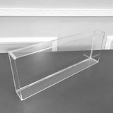 Clear Acrylic Plexiglass Keyboard Cover 20X7.8X2.5, five sided tray organizer 10160