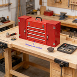 4.2X4.2X11" Red Mini Metal Locker with Key Lock Small Personal Storage Cabinet 10161-new