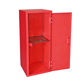 4.2X4.2X11" Red Mini Metal Locker with Key Lock Small Personal Storage Cabinet 10161-new