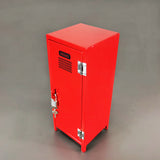 Mini Metal Locker With Key And Lock Red 4.2X4.2X11" Great For Kids Treasure Box 10161