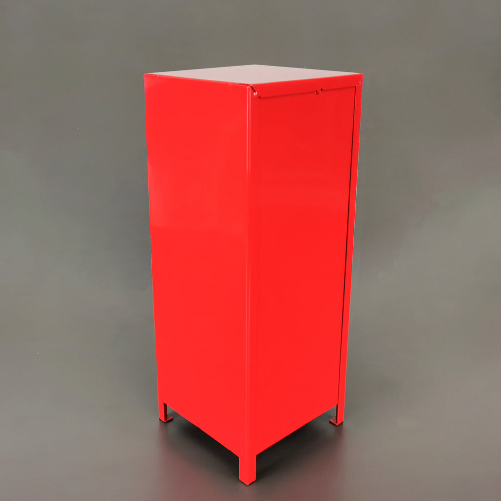 Mini Metal Locker With Key And Lock Red 4.2X4.2X11