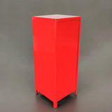 Mini Metal Locker With Key And Lock Red 4.2X4.2X11" Great For Kids Treasure Box 10161