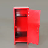 Mini Metal Locker With Key And Lock Red 4.2X4.2X11" Great For Kids Treasure Box 10161