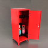 Mini Metal Locker With Key And Lock Red 4.2X4.2X11" Great For Kids Treasure Box 10161