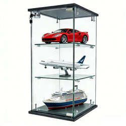 12.3X14.3X27 Clear Glass Showcase 3-Tier Countertop Display Collectible Bakery 10162